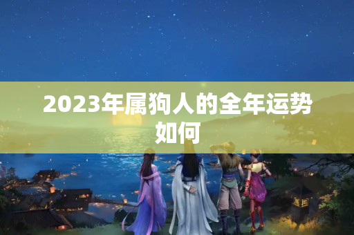 2023年属狗人的全年运势如何