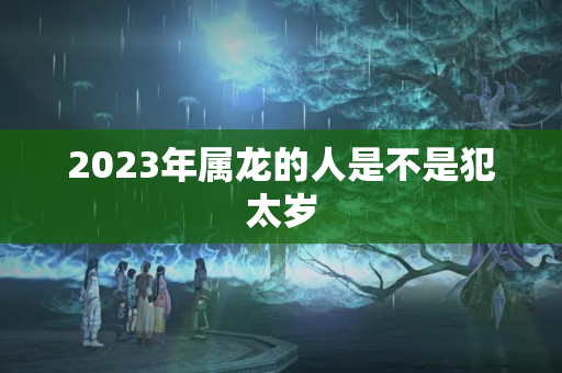 2023年属龙的人是不是犯太岁