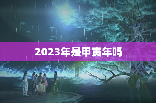 2023年是甲寅年吗