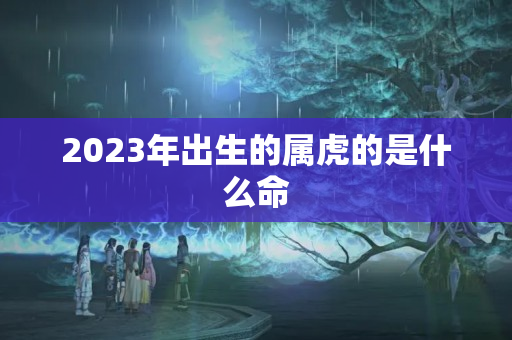 2023年出生的属虎的是什么命