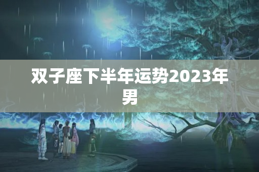 双子座下半年运势2023年男