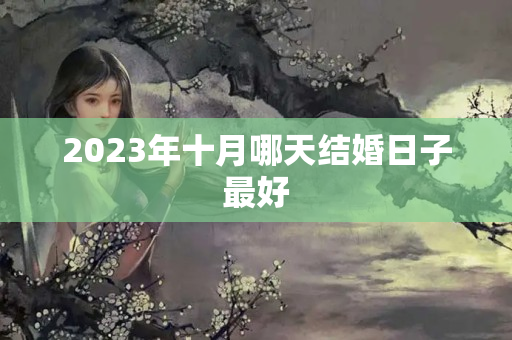 2023年十月哪天结婚日子最好