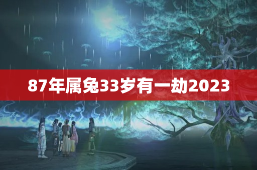 87年属兔33岁有一劫2023