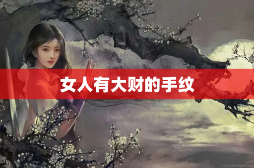 女人有大财的手纹