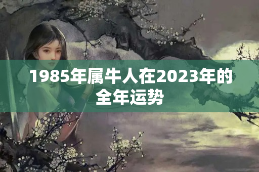 1985年属牛人在2023年的全年运势