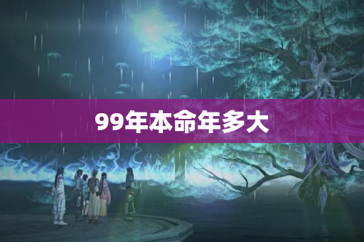 99年本命年多大