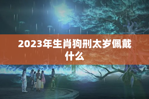 2023年生肖狗刑太岁佩戴什么