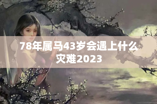 78年属马43岁会遇上什么灾难2023