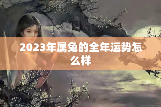 2023年属兔的全年运势怎么样