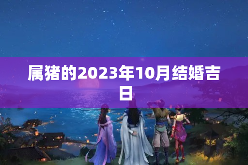 属猪的2023年10月结婚吉日