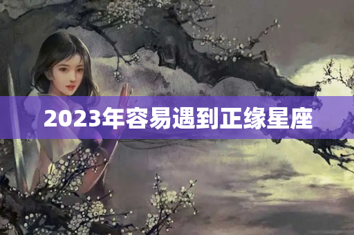 2023年容易遇到正缘星座