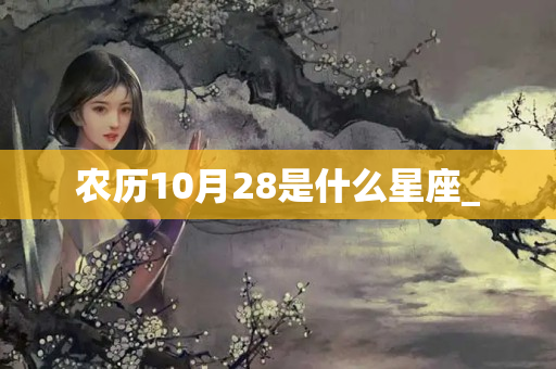 农历10月28是什么星座_