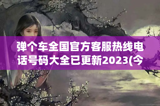 弹个车全国官方客服热线电话号码大全已更新2023(今日/更新中)(弹个车总部客服电话)