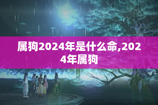 属狗2024年是什么命,2024年属狗