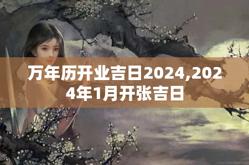 万年历开业吉日2024,2024年1月开张吉日