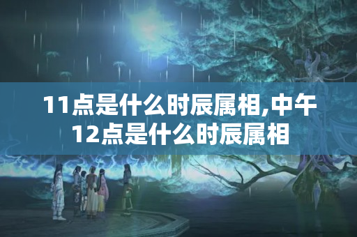 11点是什么时辰属相,中午12点是什么时辰属相