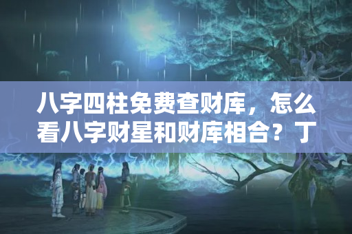 八字四柱免费查财库，怎么看八字财星和财库相合？丁丑日如何开财库