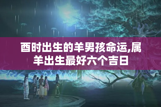 酉时出生的羊男孩命运,属羊出生最好六个吉日