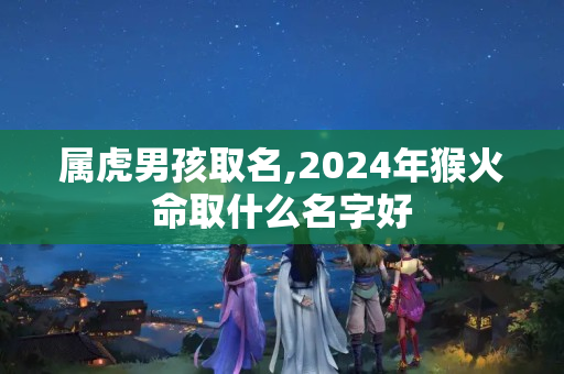 属虎男孩取名,2024年猴火命取什么名字好