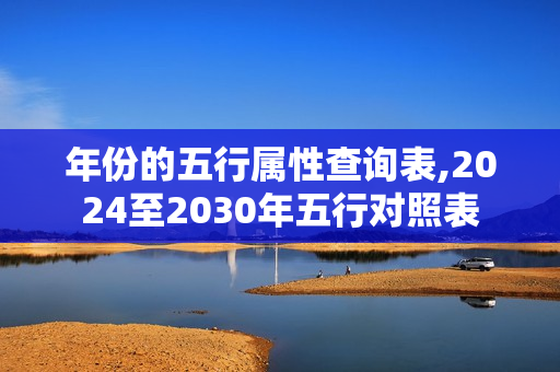 年份的五行属性查询表,2024至2030年五行对照表