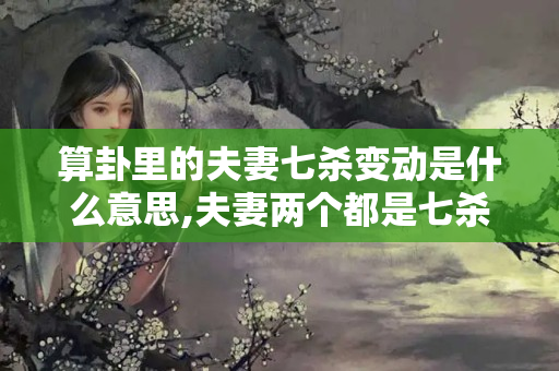 算卦里的夫妻七杀变动是什么意思,夫妻两个都是七杀命格