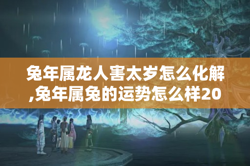 兔年属龙人害太岁怎么化解,兔年属兔的运势怎么样2024