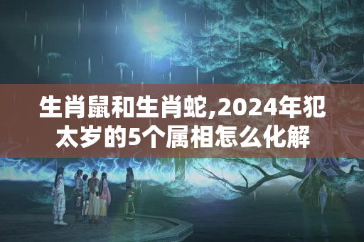 生肖鼠和生肖蛇,2024年犯太岁的5个属相怎么化解