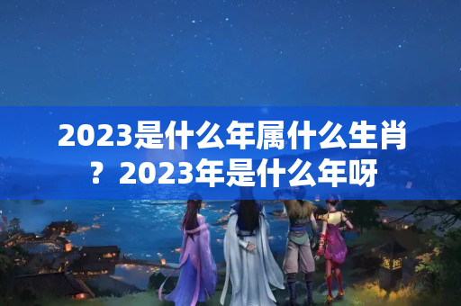 2023是什么年属什么生肖？2023年是什么年呀