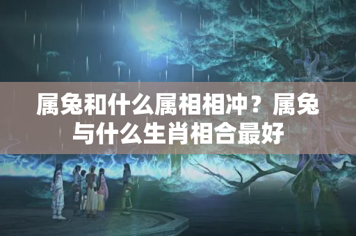 属兔和什么属相相冲？属兔与什么生肖相合最好