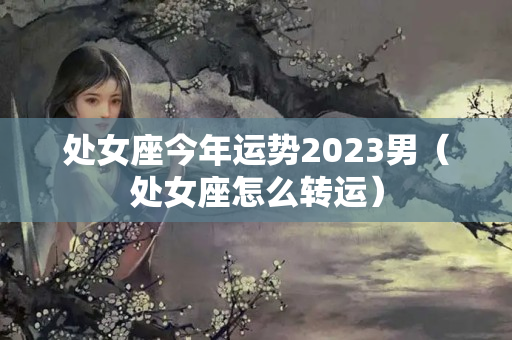 处女座今年运势2023男（处女座怎么转运）