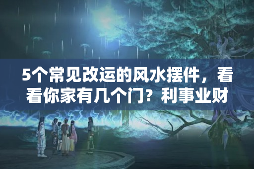 5个常见改运的风水摆件，看看你家有几个门？利事业财运的摆件