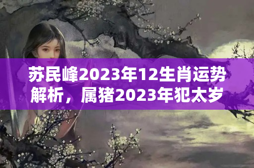 苏民峰2023年12生肖运势解析，属猪2023年犯太岁怎么化解