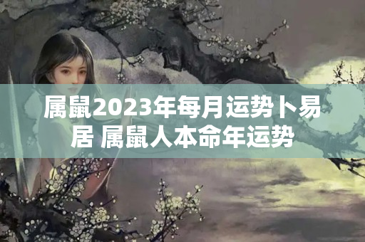 属鼠2023年每月运势卜易居 属鼠人本命年运势