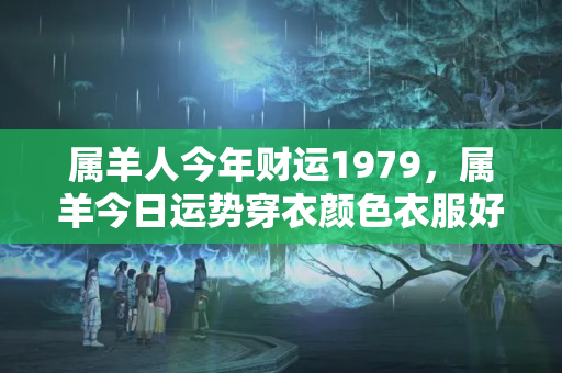 属羊人今年财运1979，属羊今日运势穿衣颜色衣服好吗男性