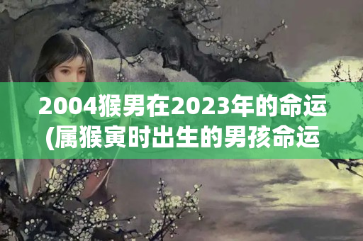 2004猴男在2023年的命运(属猴寅时出生的男孩命运)