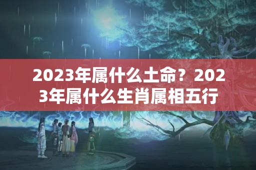 2023年属什么土命？2023年属什么生肖属相五行