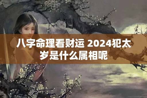 八字命理看财运 2024犯太岁是什么属相呢