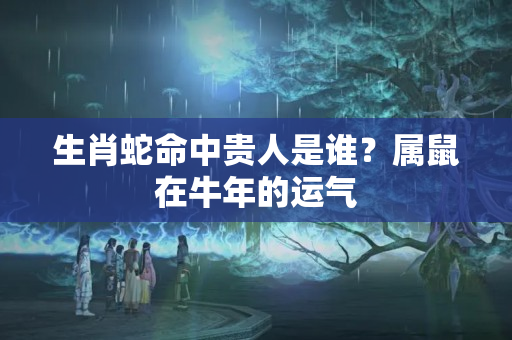 生肖蛇命中贵人是谁？属鼠在牛年的运气