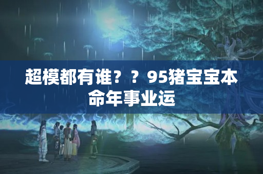 超模都有谁？？95猪宝宝本命年事业运