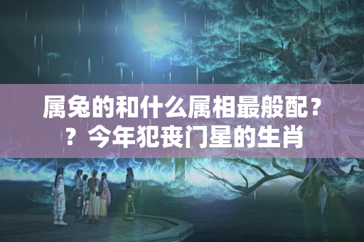 属兔的和什么属相最般配？？今年犯丧门星的生肖