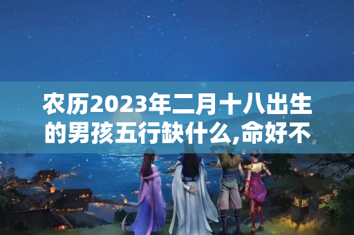 农历2023年二月十八出生的男孩五行缺什么,命好不好