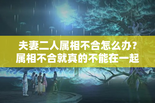 夫妻二人属相不合怎么办？属相不合就真的不能在一起吗