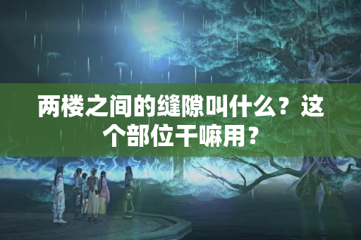 两楼之间的缝隙叫什么？这个部位干嘛用？