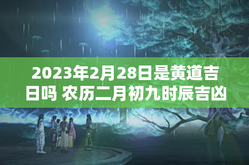 2023年2月28日是黄道吉日吗 农历二月初九时辰吉凶