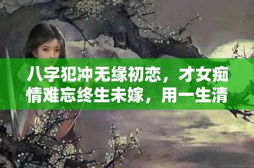 八字犯冲无缘初恋，才女痴情难忘终生未嫁，用一生清苦换了圆满，八字不合的人却结婚了怎么办