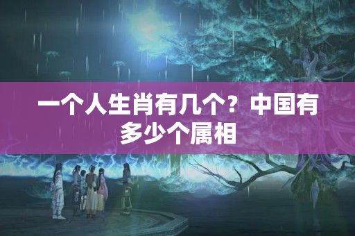 一个人生肖有几个？中国有多少个属相