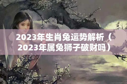 2023年生肖兔运势解析（2023年属兔狮子破财吗）