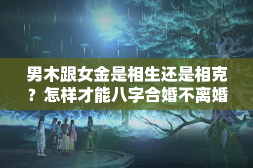 男木跟女金是相生还是相克？怎样才能八字合婚不离婚