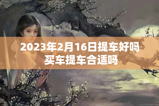 2023年2月16日提车好吗 买车提车合适吗