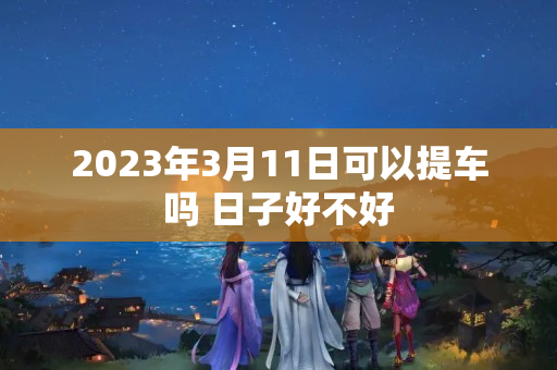 2023年3月11日可以提车吗 日子好不好